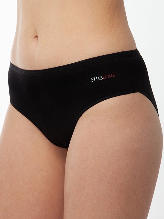

Однотонные трусики-слипы из хлопка и модала, SL-1006