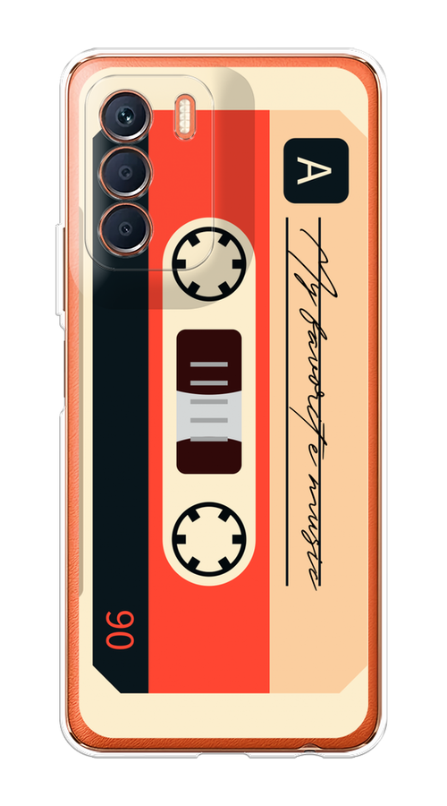 

Чехол на Infinix Zero 5G 2023 "Бежевая кассета", Черный;красный;бежевый, 3104450-6