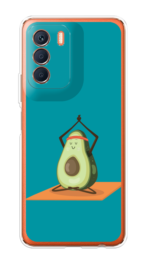 

Чехол на Infinix Zero 5G 2023 "Расслабься с авокадо", Бирюзовый, 3104450-6