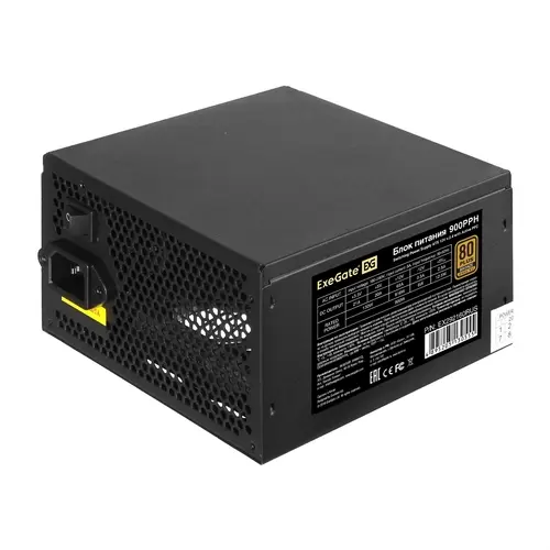 

Блок питания ExeGate 900W (EX292160RUS-OEM-S), Черный