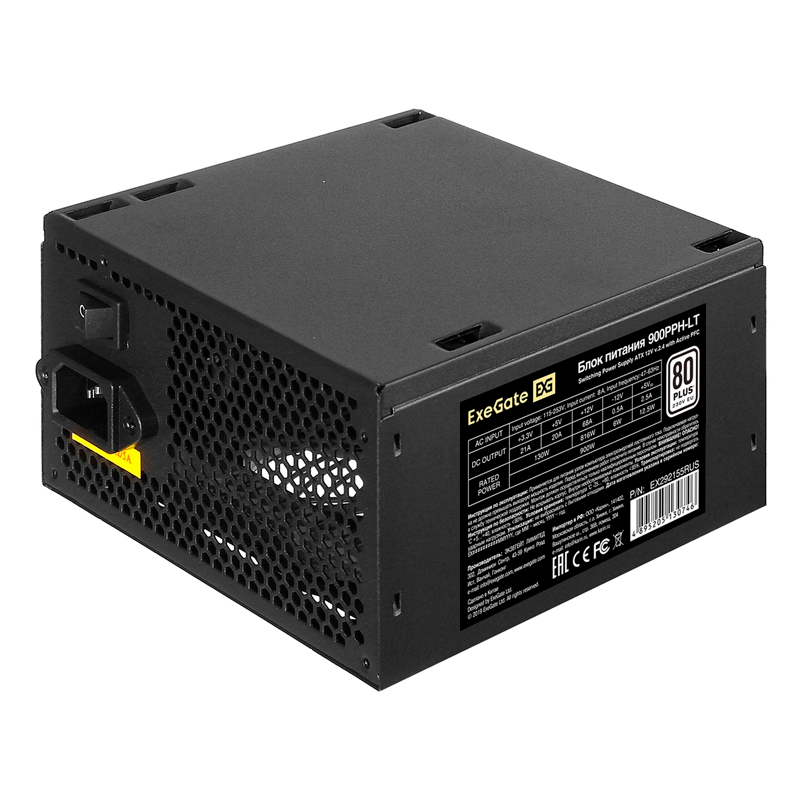 

Блок питания ExeGate 900W (EX292155RUS-S), Черный