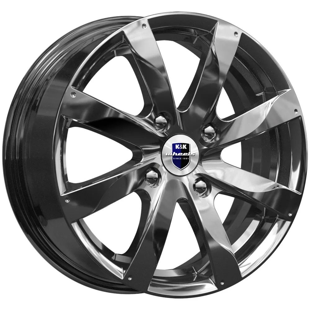 

Колесный диск K&K Джемини (КС617) 6x15 ET50 4x100 D60.1 Кварц, r78546 литой черный, Джемини