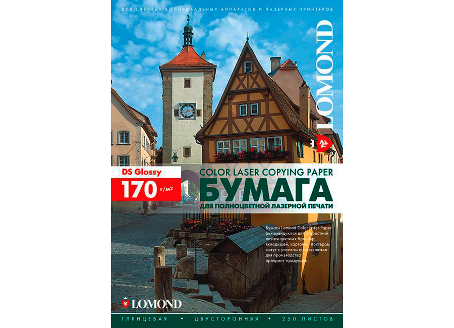 

Фотобумага Lomond 0310231, 170 г/м2, A3/250л., Белый