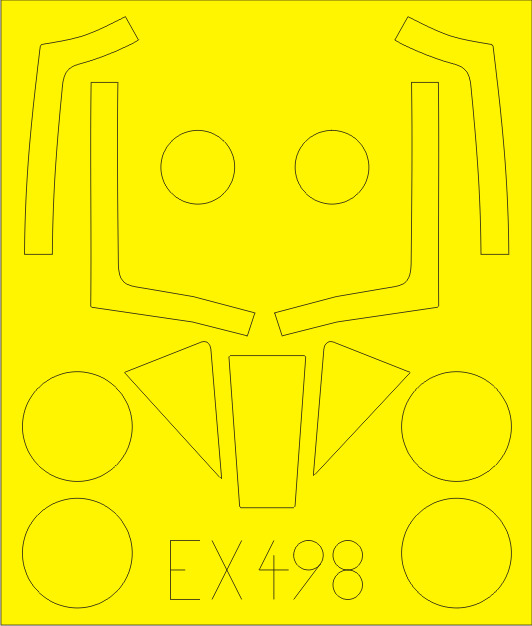 фото Маска eduard meteor f.8 ex498