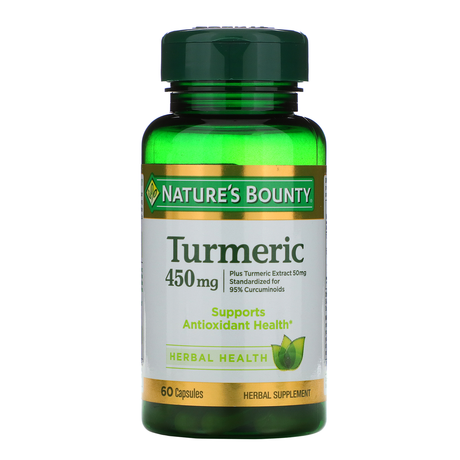 

Nature's Bounty Turmeric 450 мг, 60 капсул, экстракт куркумы