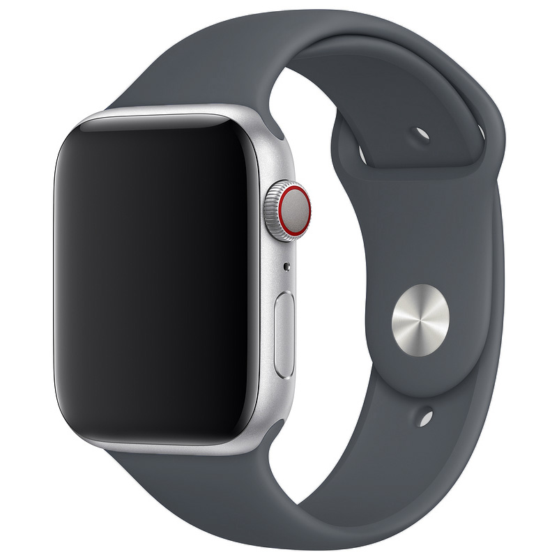 

Ремешок для Apple Watch 1-6/SE силиконовый 38/40 мм InnoZone - Угольный (APWTSI38-15), Серый
