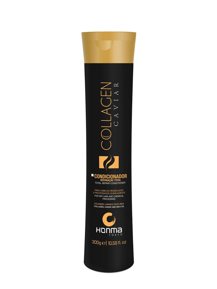 фото Кондиционер honma tokyo collagen caviar condicionador для сухих волос, 300 мл