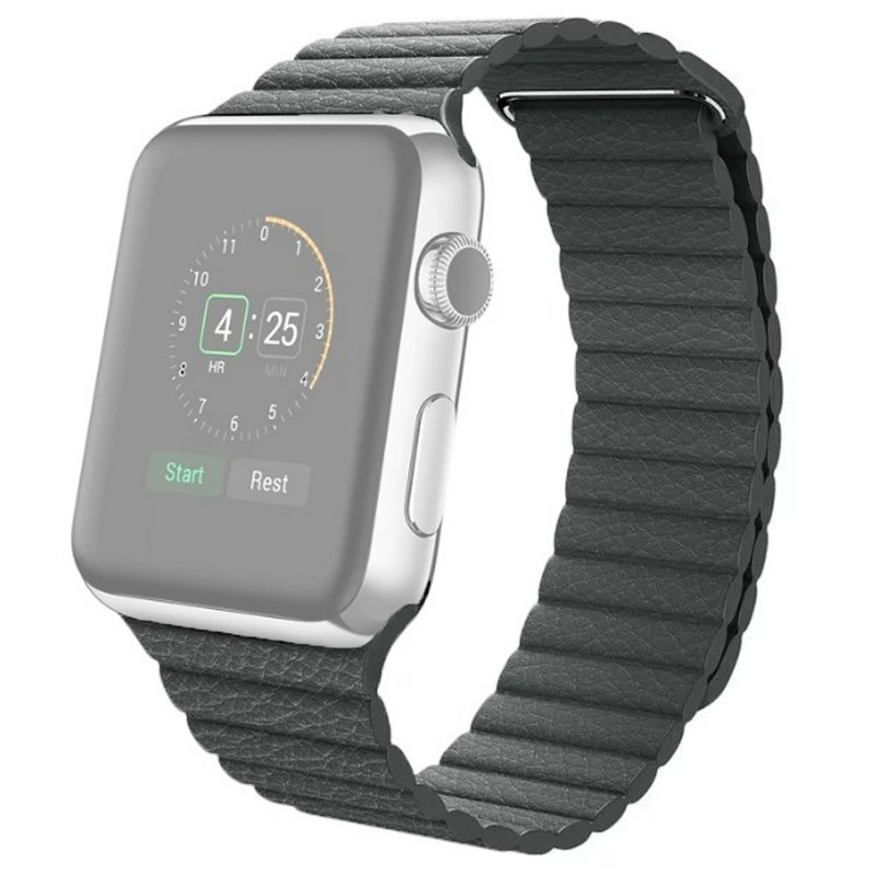 

Ремешок для Apple Watch 1-6/SE магнитный 38/40 мм InnoZone - Серый (APWTMA38-12)