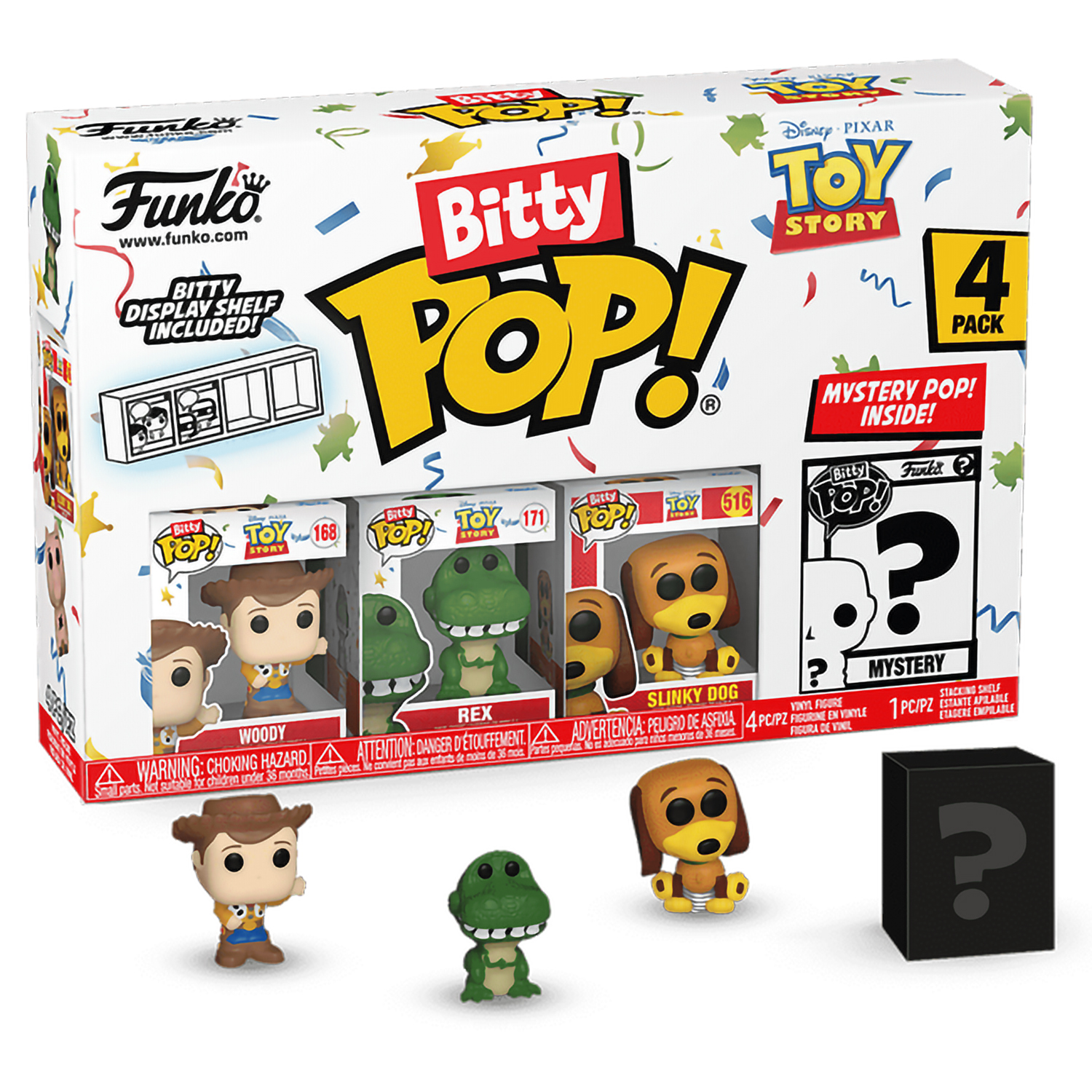 

Фигурка Funko Bitty POP! Disney Toy Story Woody+Rex+Slinky Dog+Mystery