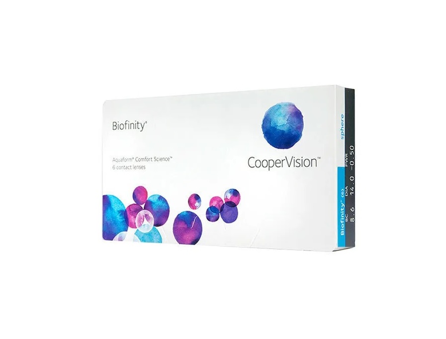 

Контактные линзы CooperVision Biofinity (6 линз / 8.6 / -3)
