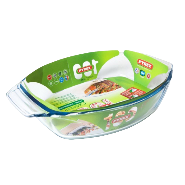 

Блюдо pyrex irresistible 35х24см овальное, Прозрачный