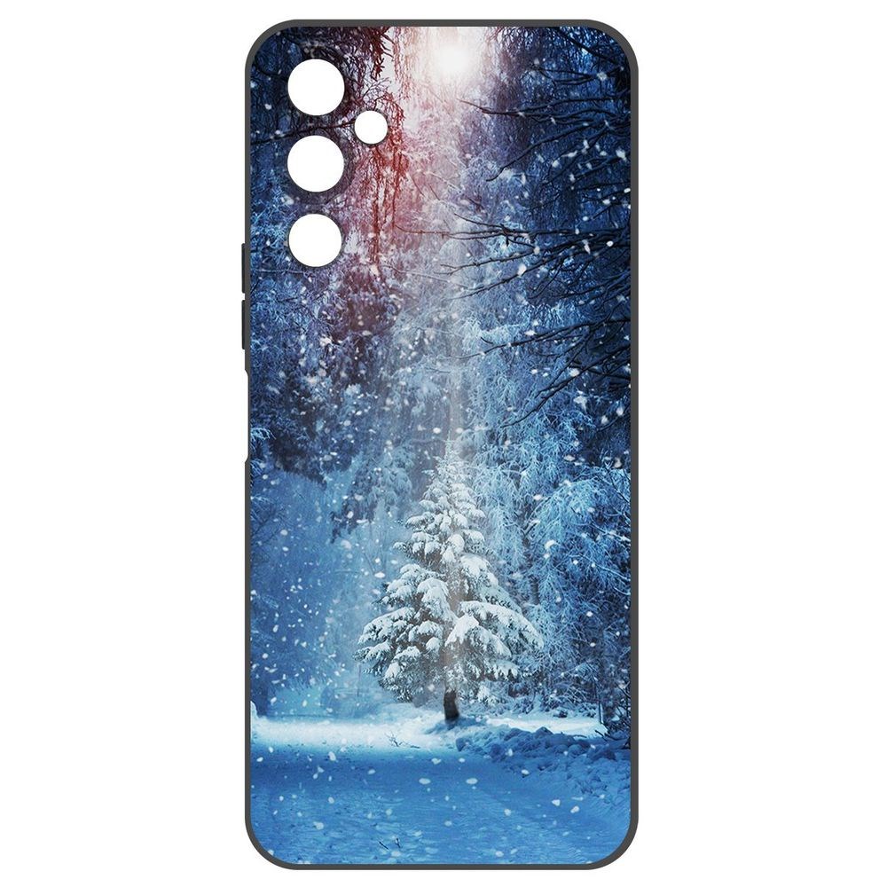 

Чехол-накладка Софт Лесная ель для Tecno Pova 4, Черный