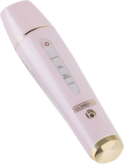 Аппарат для ультразвуковой чистки лица US Medica Sapphire (Pink)