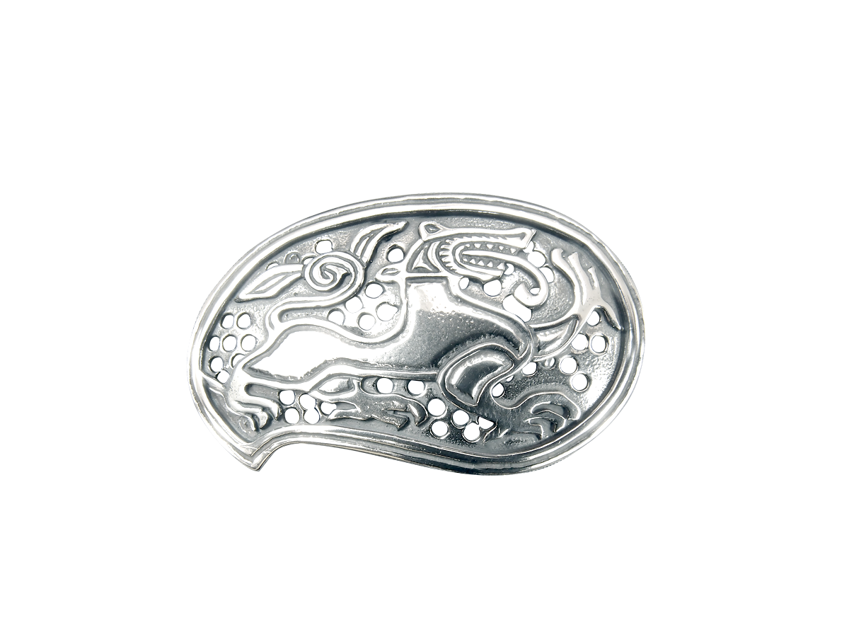 Брошь из серебра Мастерская Алёшиных Лют-зверь