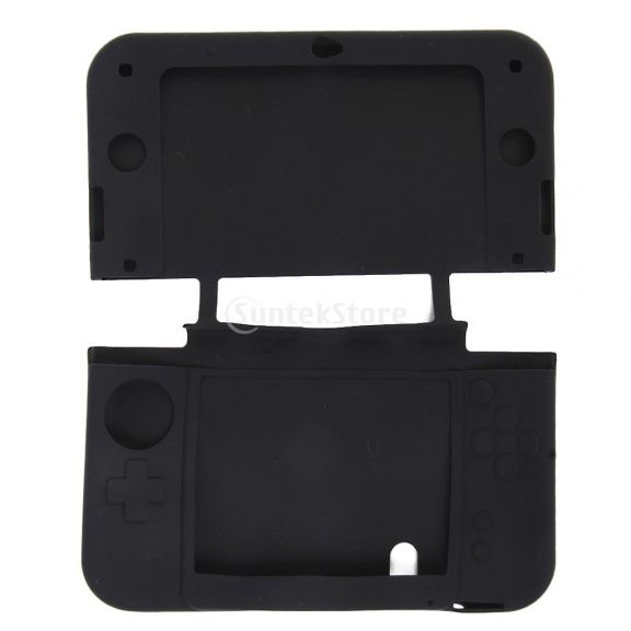 фото Силиконовый чехол (silicon case black) черный для new 3ds xl (nintendo 3ds) hori