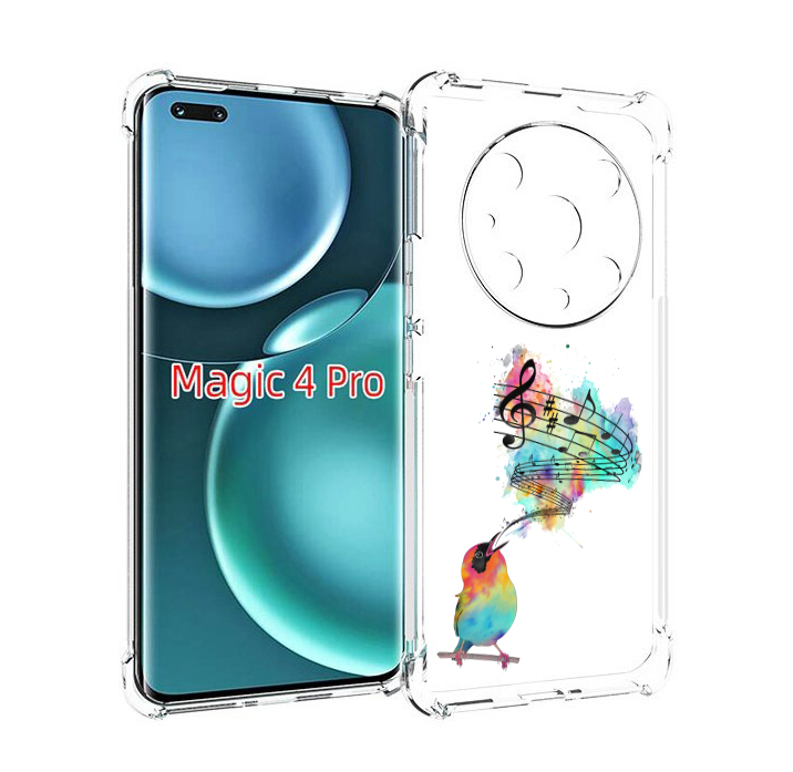 

Чехол MyPads певчая птичка для Honor Magic4 Pro, Прозрачный, Tocco