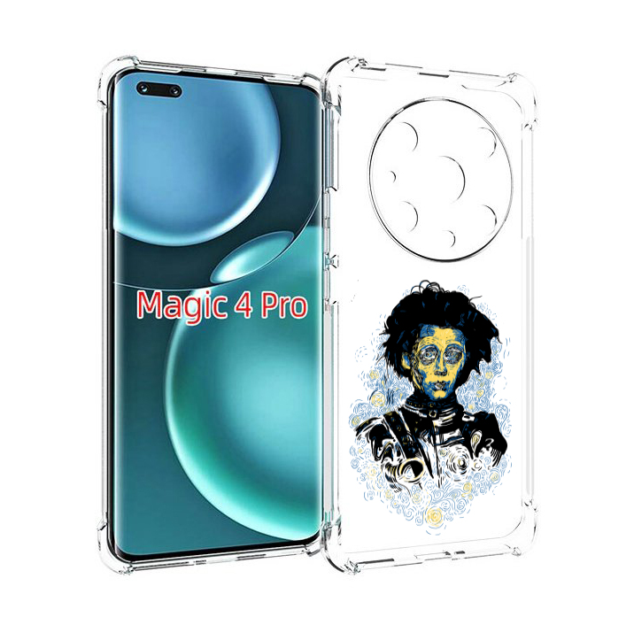 

Чехол MyPads парень черно-белый абстракция для Honor Magic4 Pro, Прозрачный, Tocco
