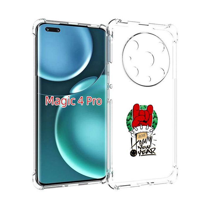 

Чехол MyPads Гангстер новый год для Honor Magic4 Pro, Прозрачный, Tocco