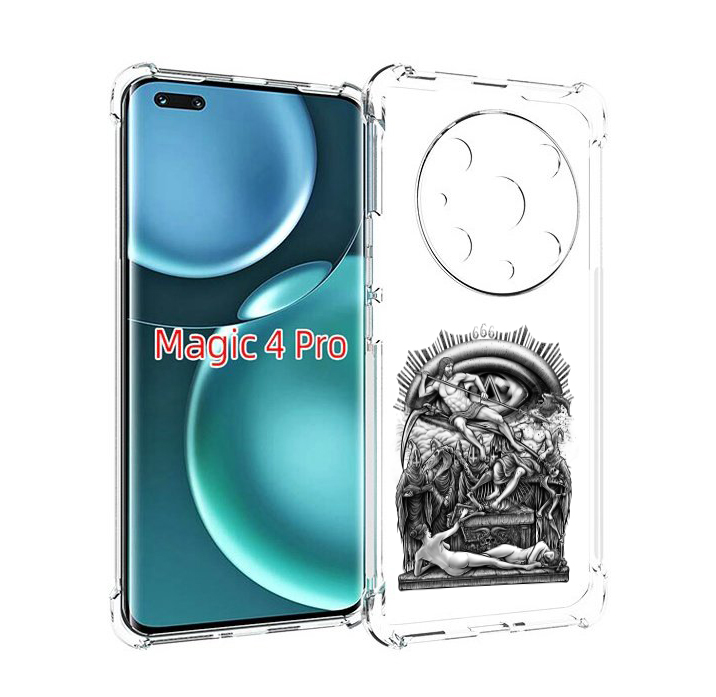 

Чехол MyPads оракул черно белый для Honor Magic4 Pro, Прозрачный, Tocco