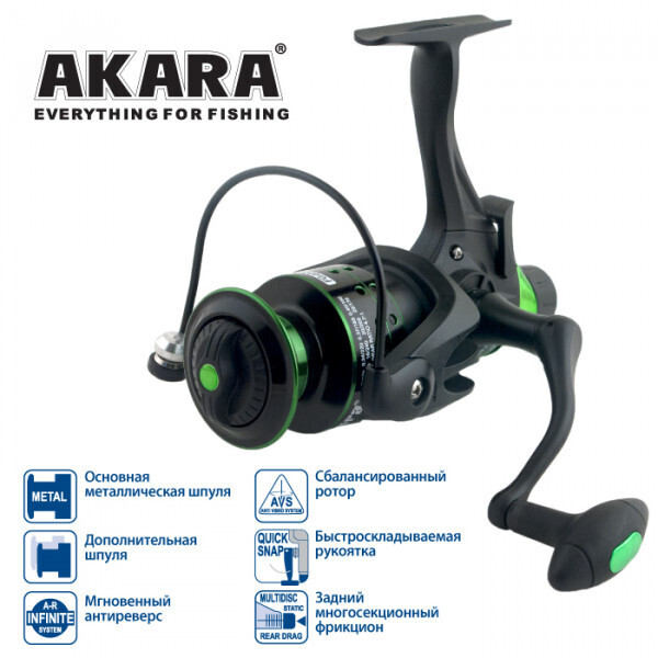 

Катушка рыболовная Akara Geden Carp FG AKGC5000-4 с байтраннером, Geden Carp FG