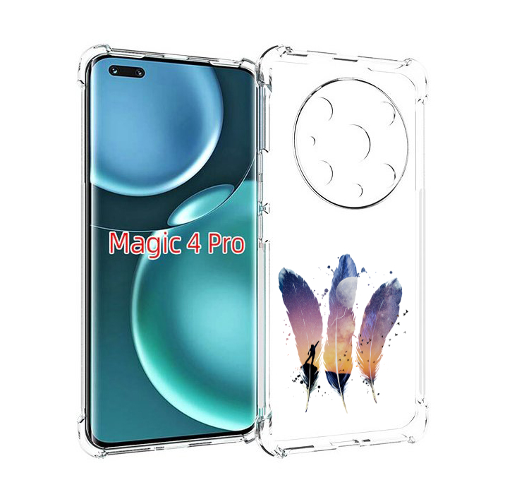 

Чехол MyPads небесные перья для Honor Magic4 Pro, Прозрачный, Tocco