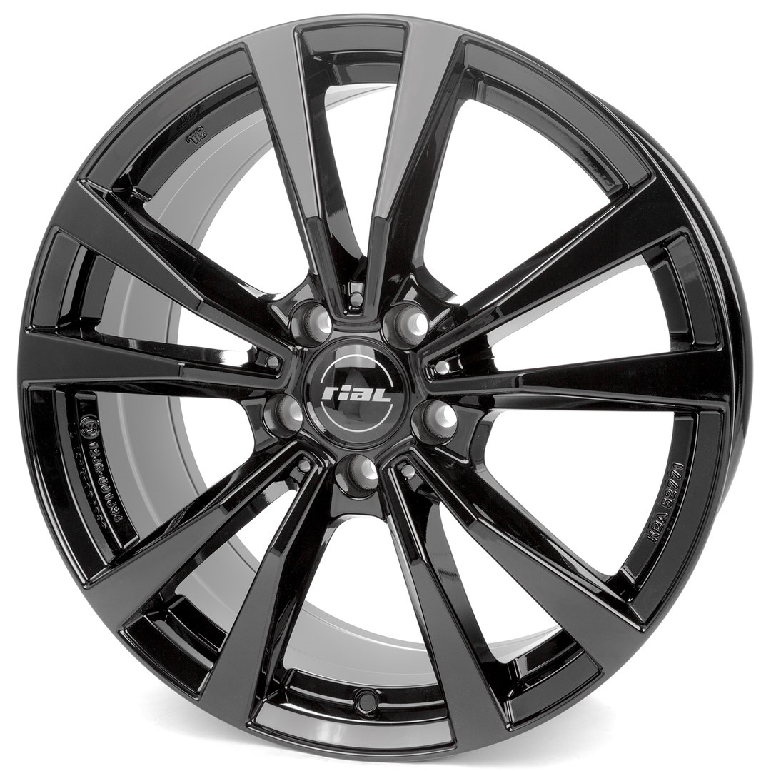

Диски R19 5x112 9J ET49 D66,5 Rial M12 Diamond Black, Черный