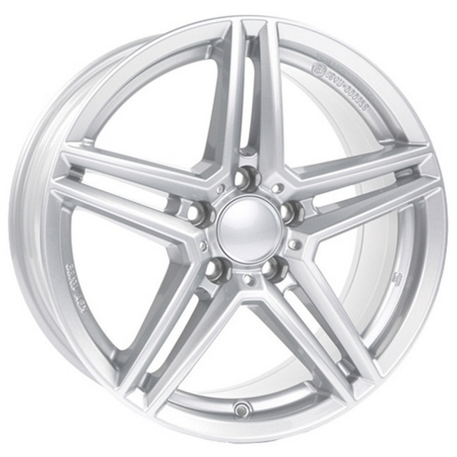 

Диски R17 5x108 8J ET42 D63,4 Rial M10 Polar Silver For OEM Cap, Серебристый