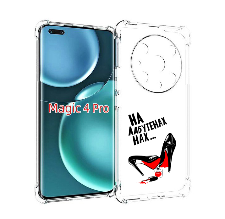 

Чехол MyPads на лабутенах для Honor Magic4 Pro, Прозрачный, Tocco