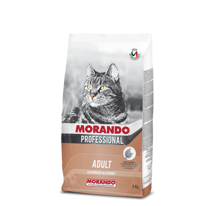 Сухой корм для кошек Morando Professional, кролик, 2кг