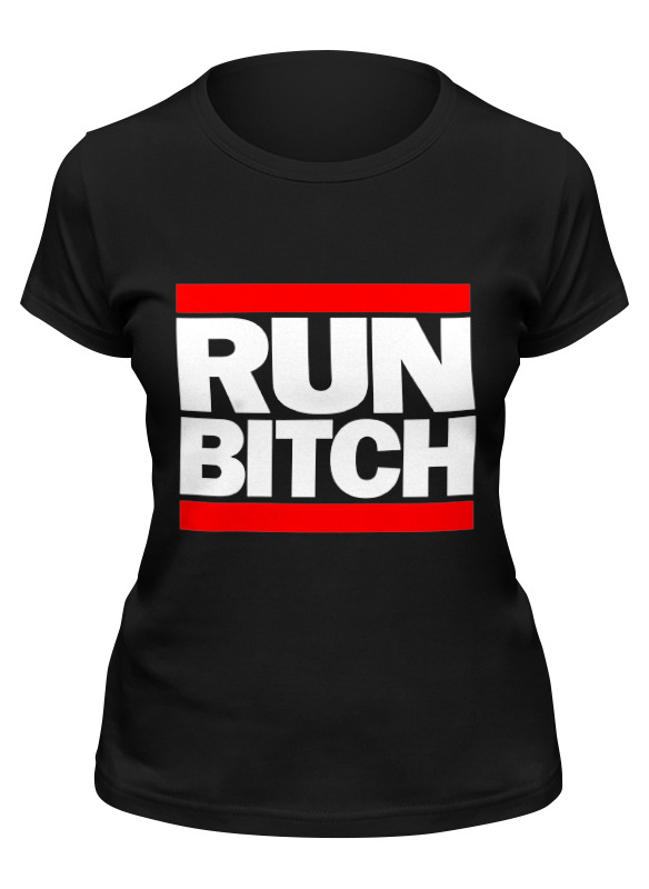 

Футболка мужская Printio Run bitch черная 2XL, Черный, Run bitch