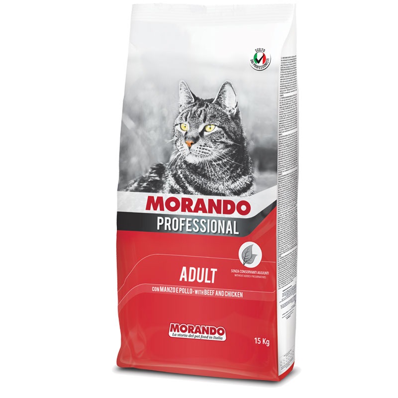 Сухой корм для кошек Morando Professional, говядина, 15кг