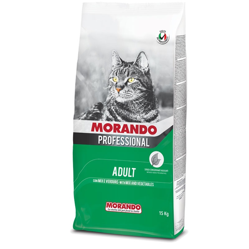 Сухой корм для кошек Morando Professional, овощи, 15кг