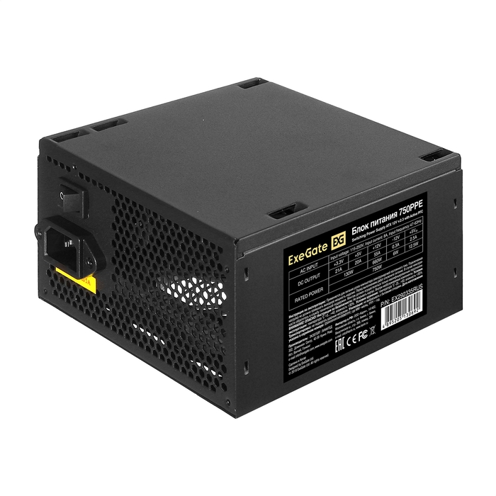 

Блок питания ExeGate 750W (EX292335RUS-PC), Черный