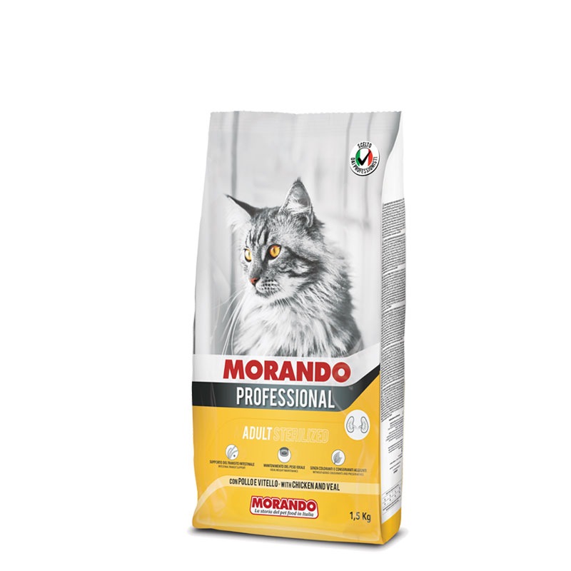 фото Сухой корм для кошек morando professional sterilized, телятина, 1.5кг