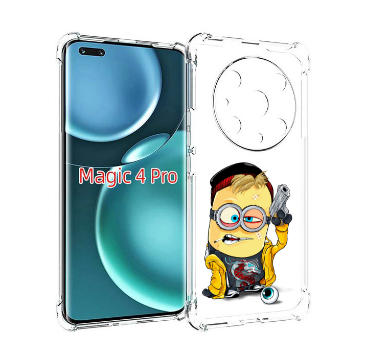 

Чехол MyPads миньон бандит для Honor Magic4 Pro, Прозрачный, Tocco