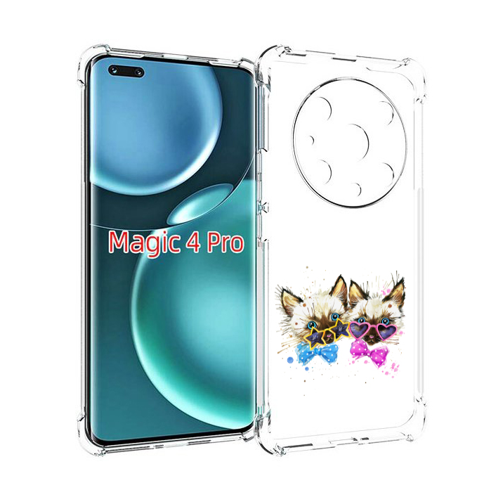 

Чехол MyPads милые котята для Honor Magic4 Pro, Прозрачный, Tocco