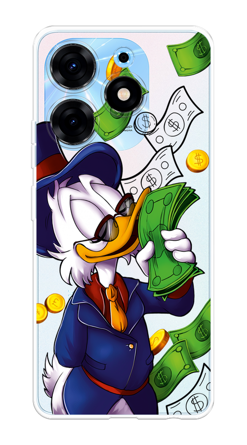 

Чехол на Tecno Spark 10 Pro "Scrooge McDuck with Money", Синий;зеленый;белый, 303750-6