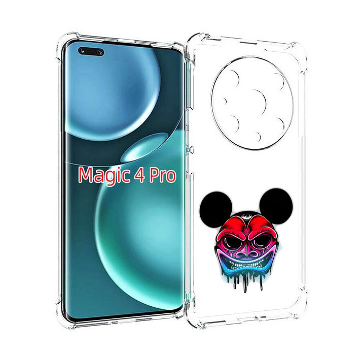

Чехол MyPads микки в маске для Honor Magic4 Pro, Прозрачный, Tocco