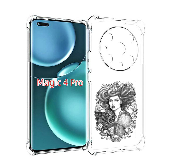 

Чехол MyPads медуза черно белый для Honor Magic4 Pro, Прозрачный, Tocco
