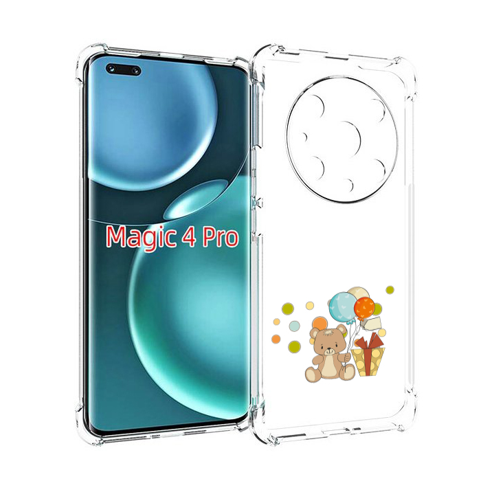 

Чехол MyPads медвеженок с подарком для Honor Magic4 Pro, Прозрачный, Tocco