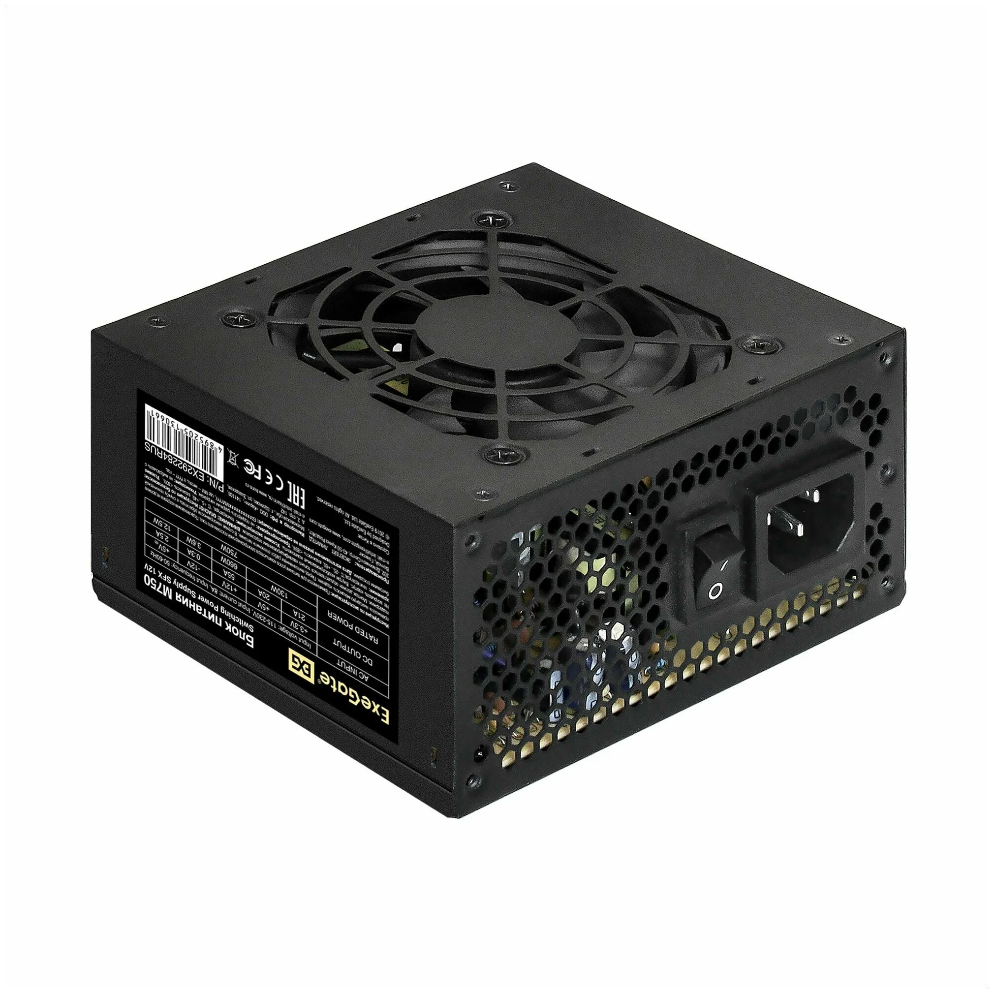 

Exegate Блок питания Exegate M750 750 Вт (EX292284RUS), Черный
