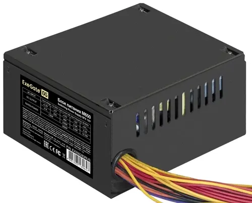 

Блок питания ExeGate 650W (EX292283RUS), Черный