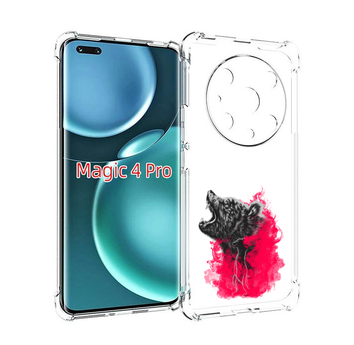 

Чехол MyPads медведь в дымке для Honor Magic4 Pro, Прозрачный, Tocco