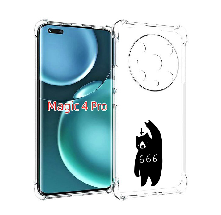 

Чехол MyPads медведь 666 для Honor Magic4 Pro, Прозрачный, Tocco