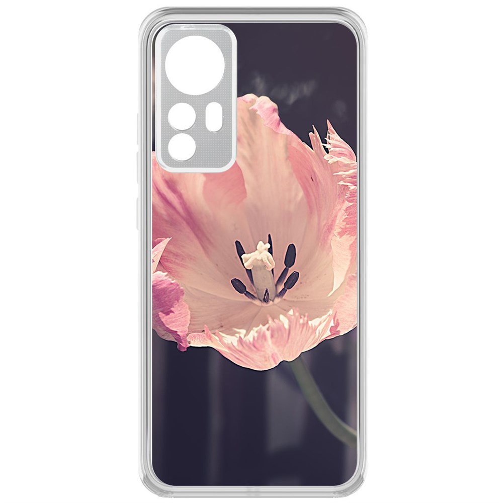 

Чехол-накладка Krutoff Clear Case Тюльпан для Xiaomi 12X, Прозрачный