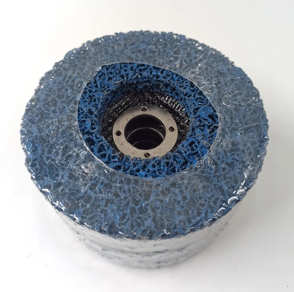 Зачистной круг 125 мм под УШМ (коралл), набор 5 шт, синий, 020424002 круг шлифовальный синтетический фибровый синий 1 10 100 шт vertextools 0090