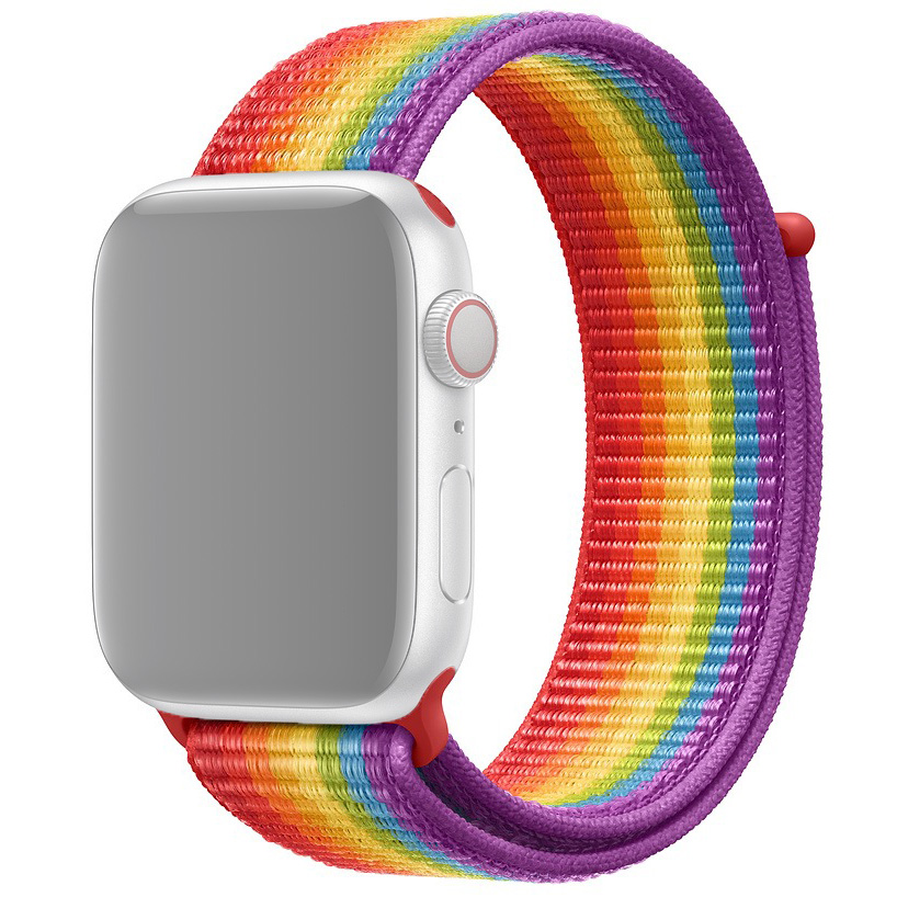 

Ремешок для Apple Watch 1-6/SE нейлоновый 38/40 мм InnoZone - Радужный (APWTNY38-41)