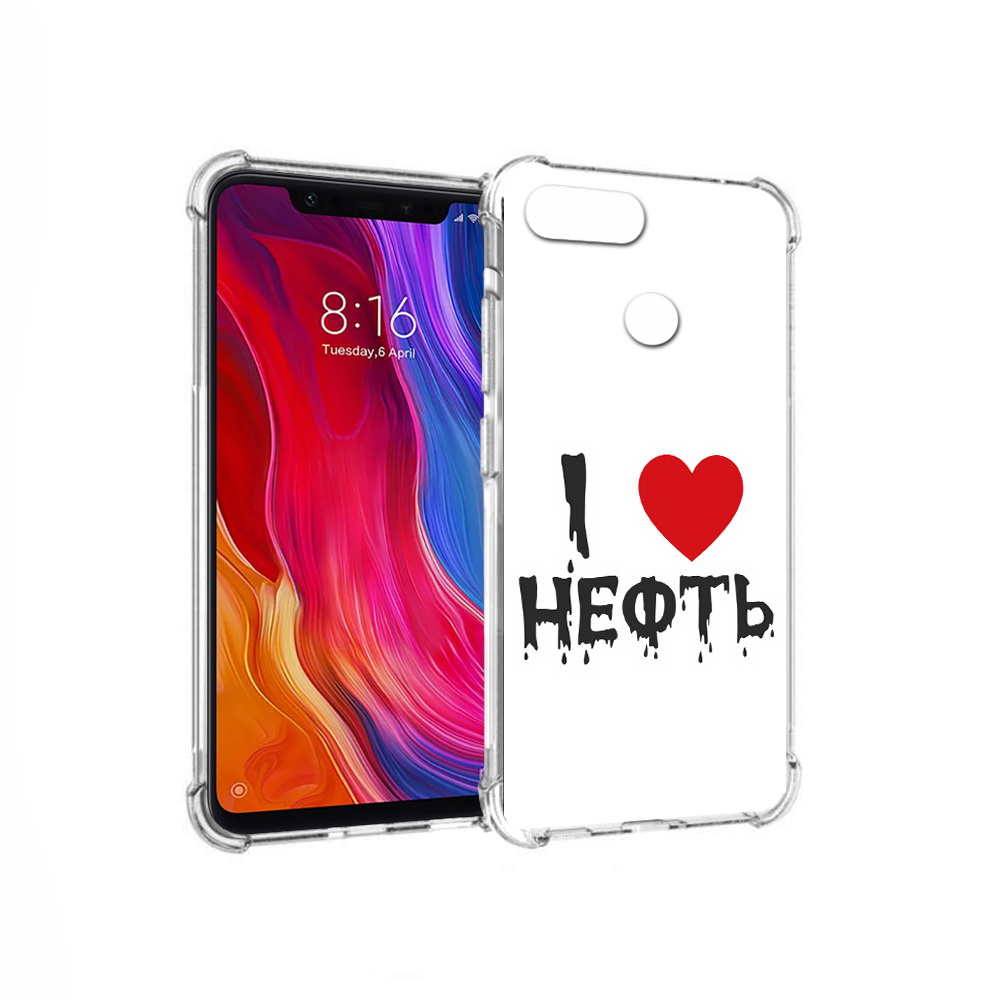 

Чехол MyPads Tocco для Xiaomi Mi 8 Lite нефть (PT119514.309.522), Прозрачный, Tocco