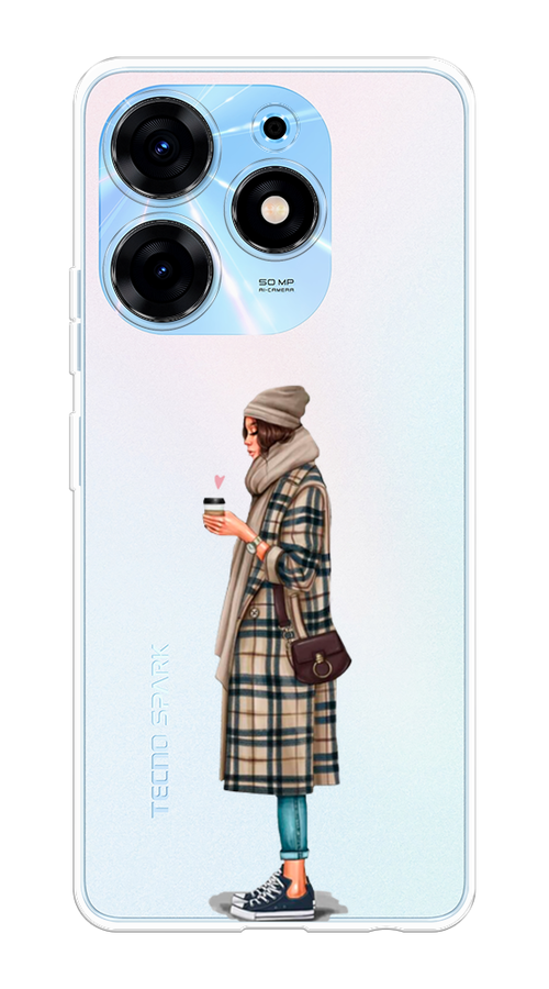 

Чехол на Tecno Spark 10 Pro "Утренний кофе", Коричневый;бежевый, 303750-6