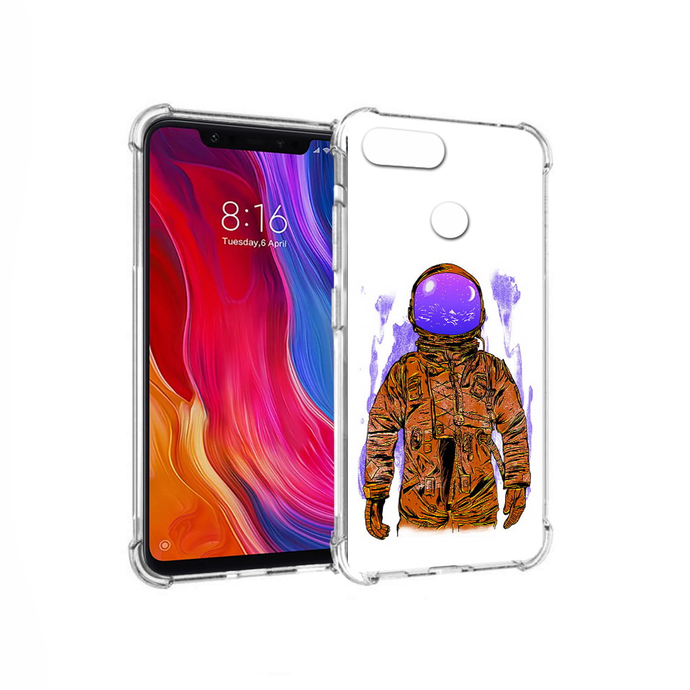 

Чехол MyPads Tocco для Xiaomi Mi 8 Lite нарисованный мужчина в скафандре, Прозрачный, Tocco